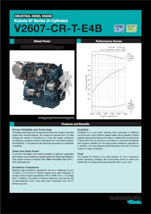Двигуни Kubota V2607-CR-T-E4B