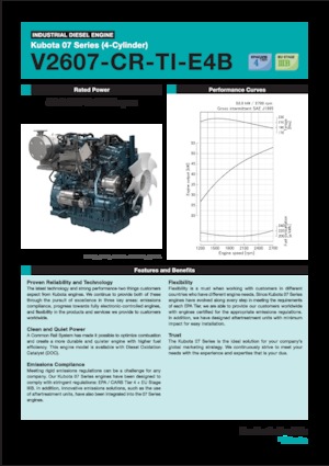 Двигуни Kubota V2607-CR-TI-E4B