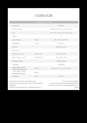 Двигуни Kubota V3300-E2B