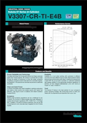 Двигуни Kubota V3307-CR-TI-E4B