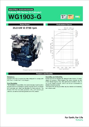 Двигуни Kubota WG1903-G