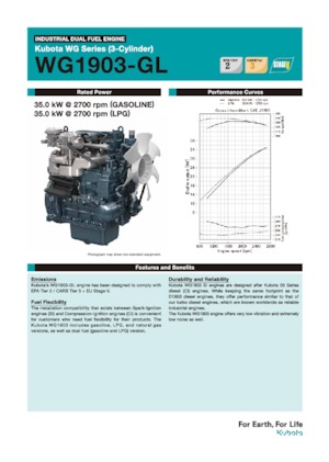 Двигуни Kubota WG1903-GL