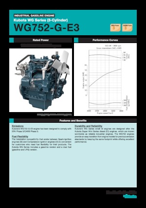 Двигуни Kubota WG752-G-E3