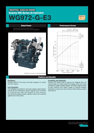 Двигуни Kubota WG972-G-E3