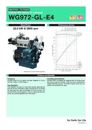 Двигуни Kubota WG972-GL-E4