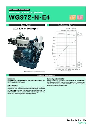Двигуни Kubota WG972-N-E4