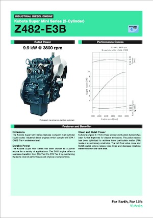 Двигуни Kubota Z482-E3B