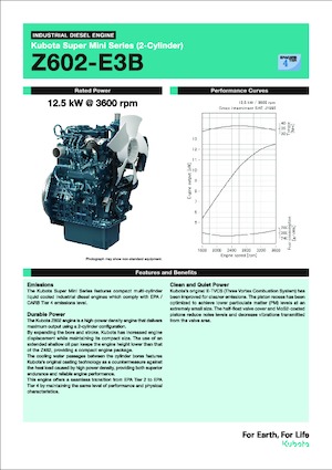 Двигуни Kubota Z602-E3B