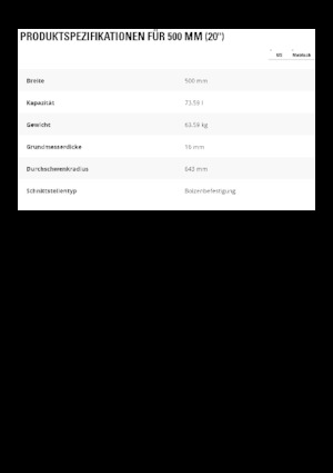 Ківш для екскаватора Caterpillar 500 MM