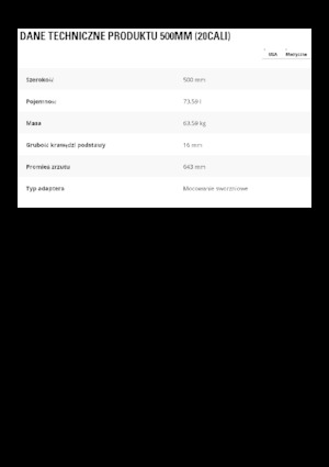 Ківш для екскаватора Caterpillar 500 MM