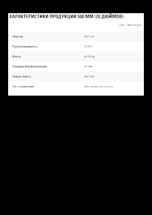 Ківш для екскаватора Caterpillar 500 MM