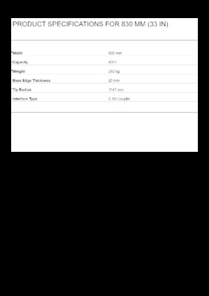 Ківш для екскаватора Caterpillar 830 MM