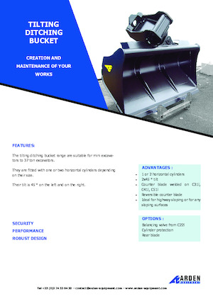 Ківш для екскаватора Arden C31I20