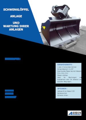 Ківш для екскаватора Arden C31I20