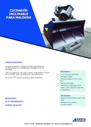 Ківш для екскаватора Arden C31I20