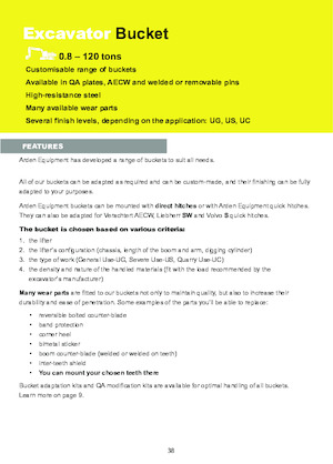 Ківш для екскаватора Arden R60CT1