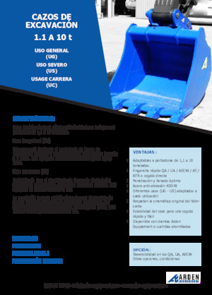 Ківш для екскаватора Arden R05G05