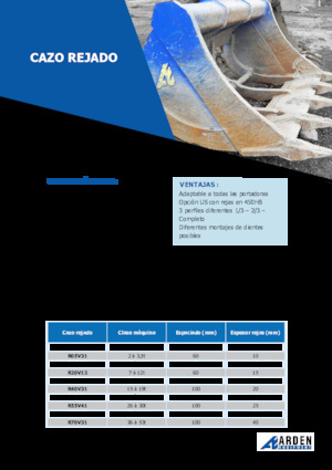 Ківш для екскаватора Arden R30V31S