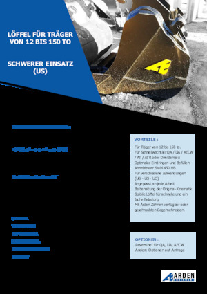 Ківш для екскаватора Arden R30S31