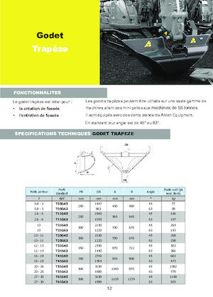 Ківш для екскаватора Arden T25G45