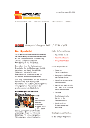 Екскаватори для цементного використання Reform Werke Boki 2051