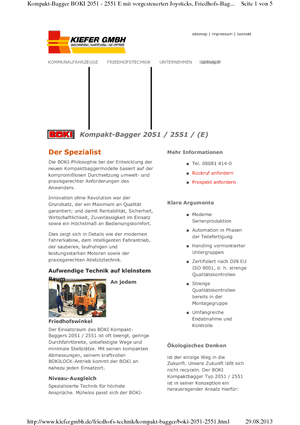 Екскаватори для цементного використання Reform Werke Boki 2551 E