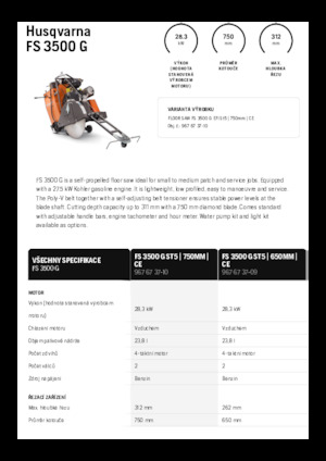 Швонарізники Husqvarna FS 3500 G