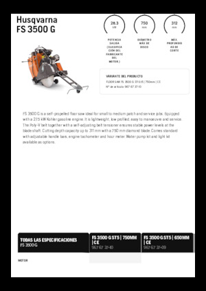 Швонарізники Husqvarna FS 3500 G