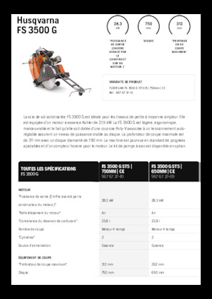 Швонарізники Husqvarna FS 3500 G
