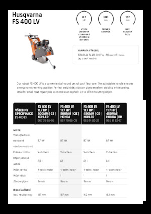 Швонарізники Husqvarna FS 400 LV