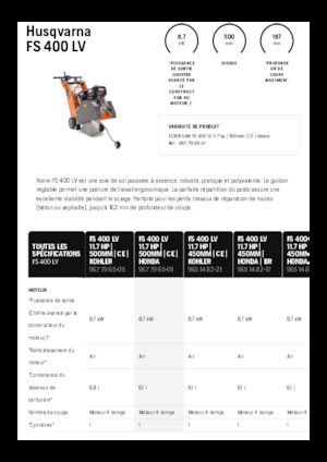 Швонарізники Husqvarna FS 400 LV