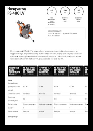 Швонарізники Husqvarna FS 400 LV