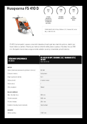 Швонарізники Husqvarna FS 410 D