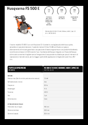 Швонарізники Husqvarna FS 500 E