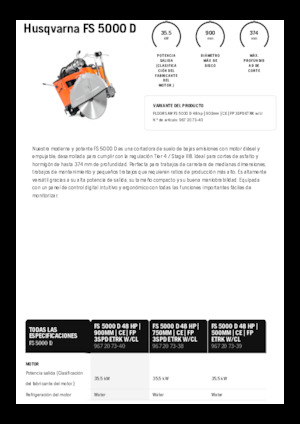 Швонарізники Husqvarna FS 5000 D