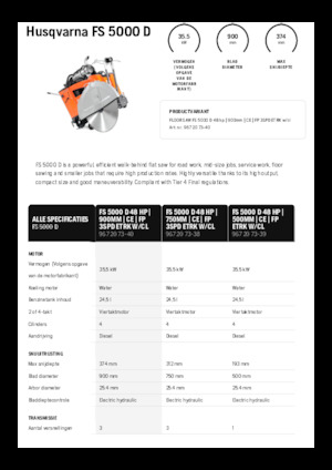 Швонарізники Husqvarna FS 5000 D