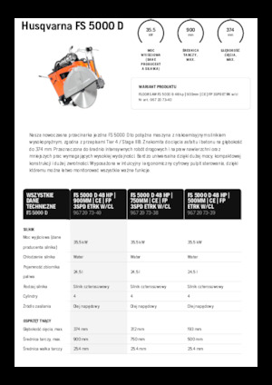 Швонарізники Husqvarna FS 5000 D