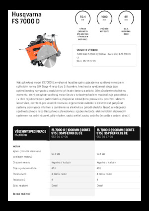 Швонарізники Husqvarna FS 7000 D