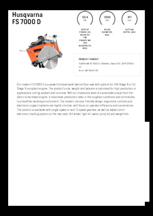 Швонарізники Husqvarna FS 7000 D