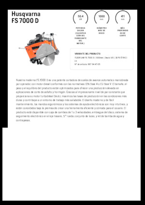 Швонарізники Husqvarna FS 7000 D
