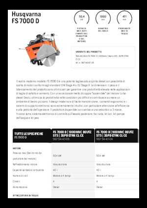Швонарізники Husqvarna FS 7000 D