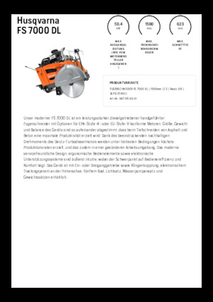 Швонарізники Husqvarna FS 7000 DL