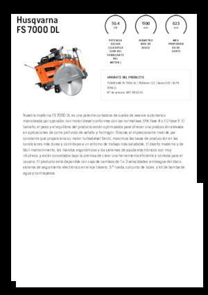 Швонарізники Husqvarna FS 7000 DL