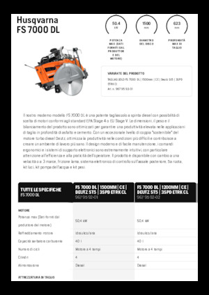 Швонарізники Husqvarna FS 7000 DL