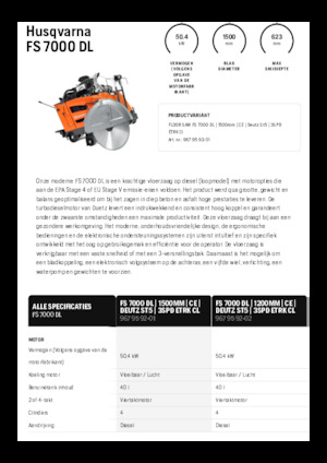 Швонарізники Husqvarna FS 7000 DL