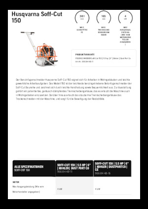 Швонарізники Husqvarna Soff-Cut® 150