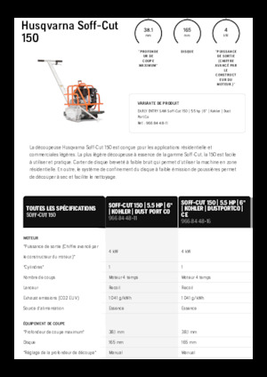Швонарізники Husqvarna Soff-Cut® 150
