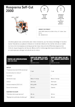 Швонарізники Husqvarna Soff-Cut® 2000