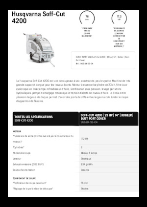 Швонарізники Husqvarna Soff-Cut® 4200