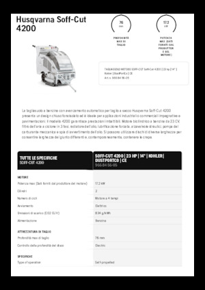 Швонарізники Husqvarna Soff-Cut® 4200